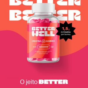 ''Creatina em goma sabor natural, sem açúcar e glúten''