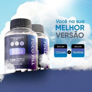 ''Mais foco com taurina e colina, mais produtividade e menos ansiedade''