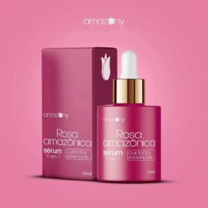 ''Rosa amazônica serum 11 em 1, cuidados essenciais''